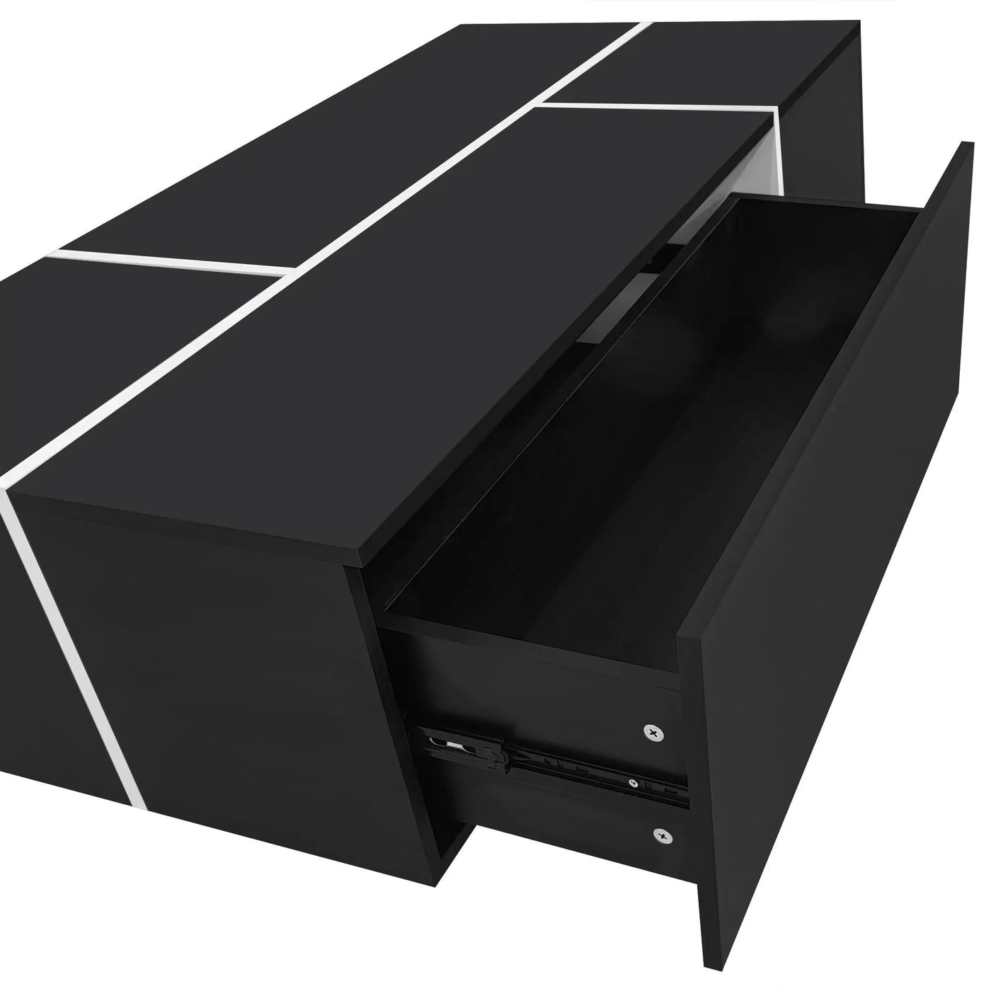 Extendable Coffee Table With 2 Hidden Storage Space And 2 Drawers For Living Room by HouseOfZazla
