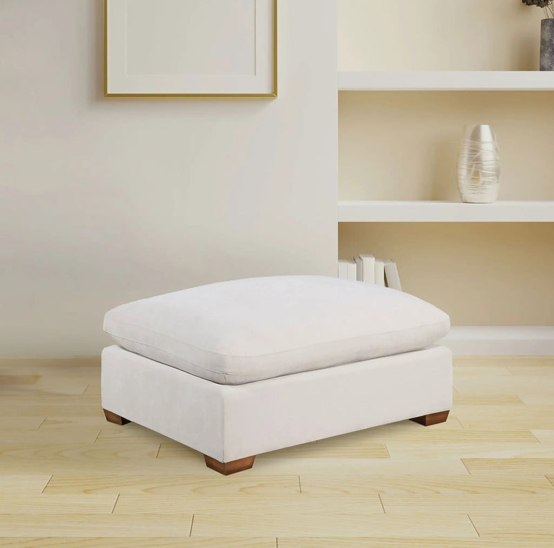 Lakeview Rectangular Upholstered Ottoman Ivory by Unique Piece Furniture