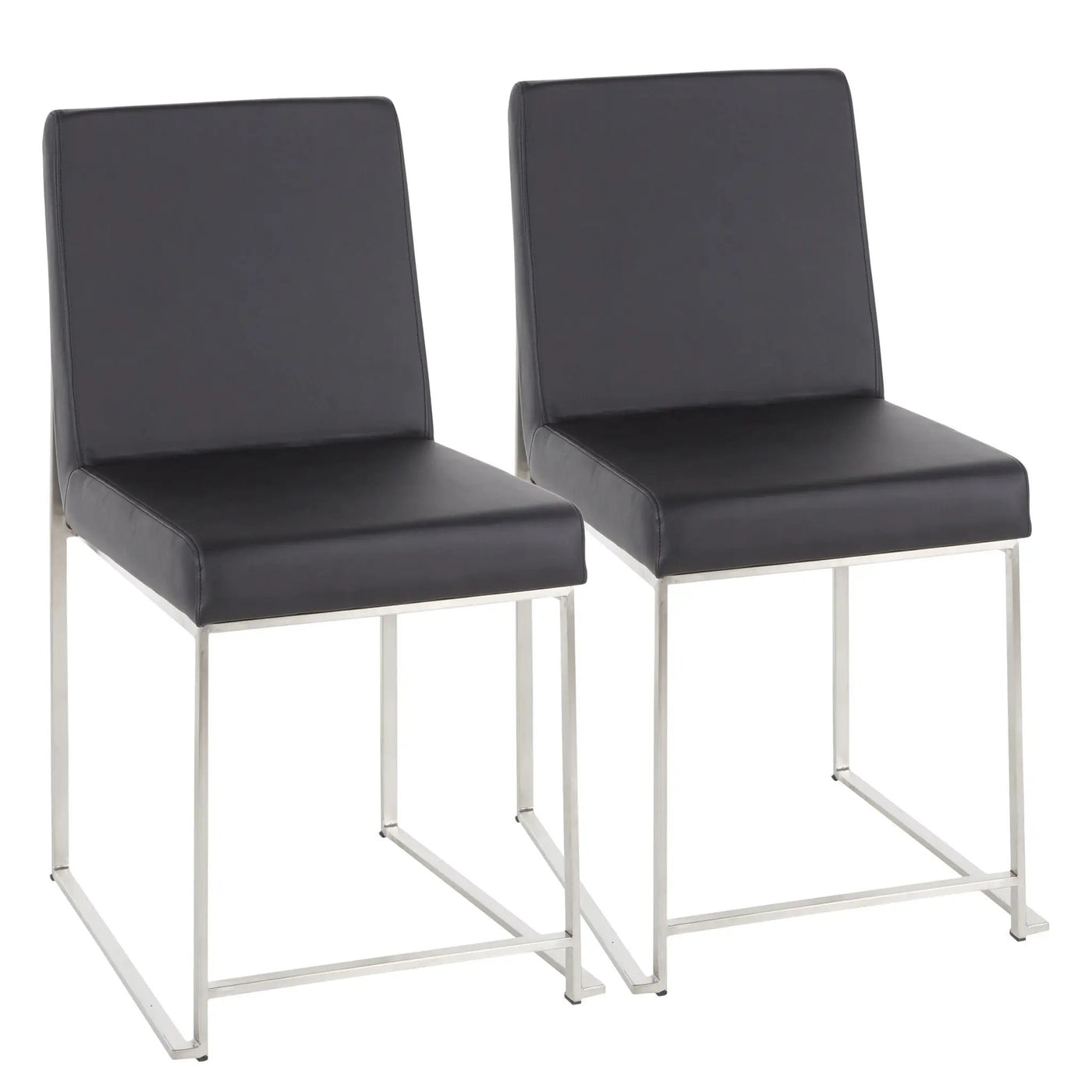 Fuji - Contemporary Modern Elegance High Back Dining Chair (Set of 2) by HouseOfZazla