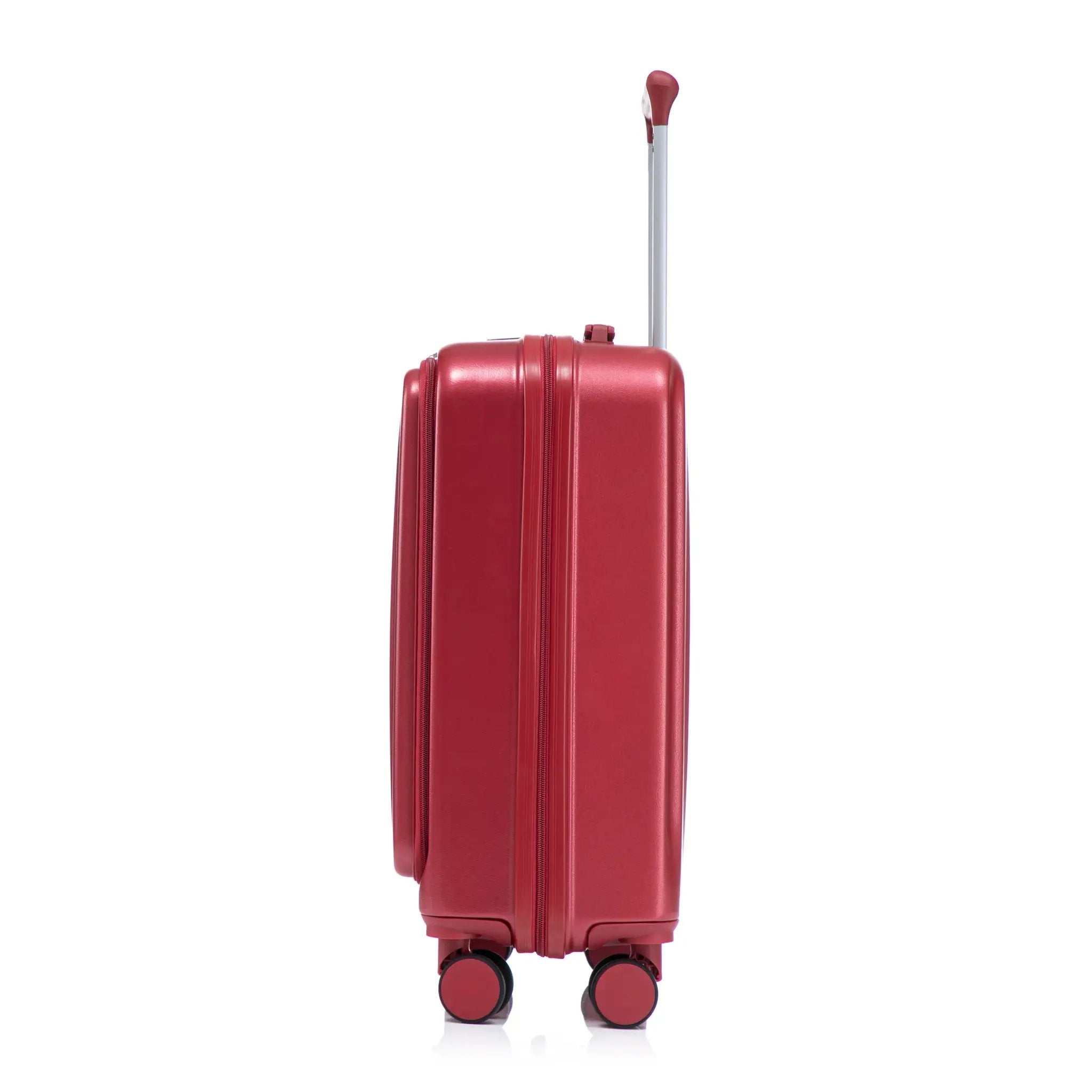 14'/20' 2 pcs ABS Spinner Wheel Luggage Set with Combination Lock and Front Opening Design by HouseOfZazla