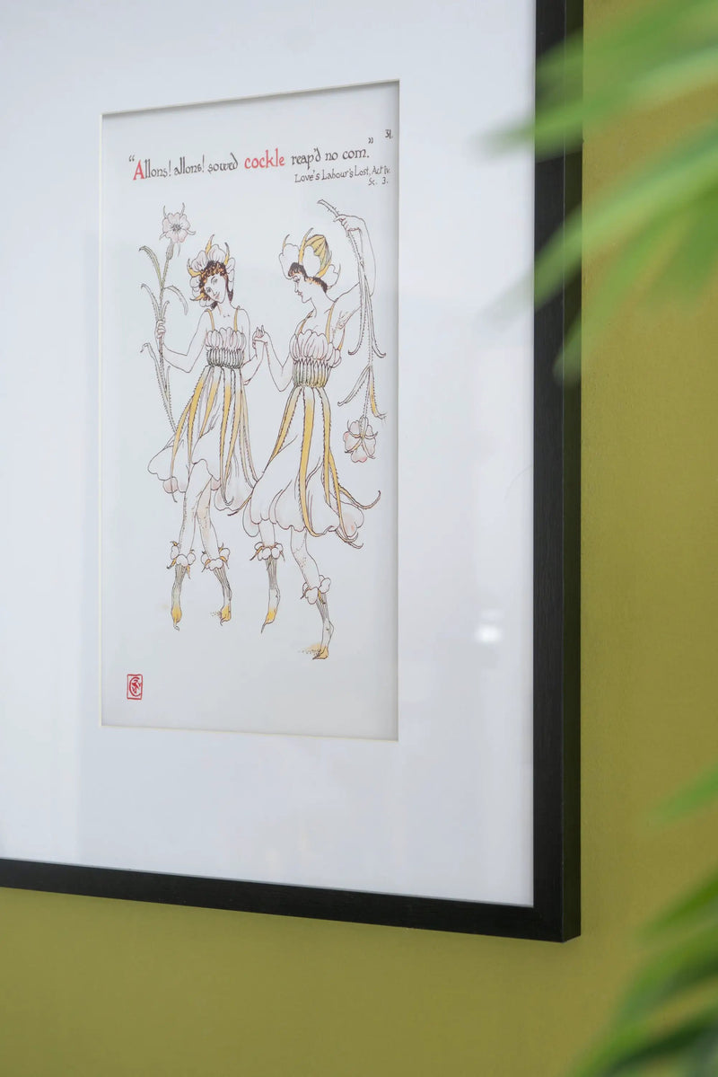 Set of 2 Wall Arts with Black Frames by HouseOfZazla