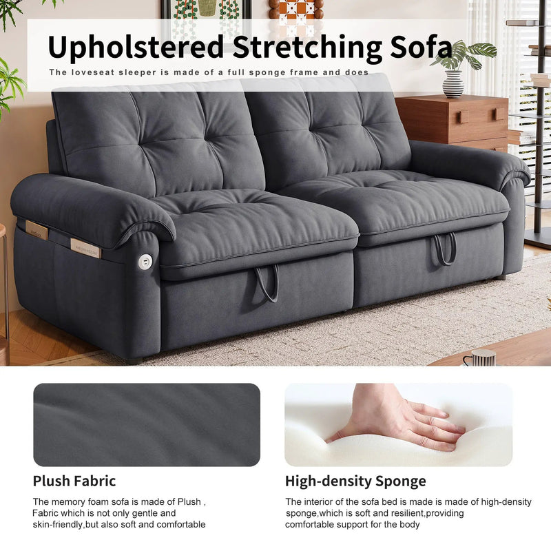 77-Inch Convertible Sofa Bed by HouseOfZazla