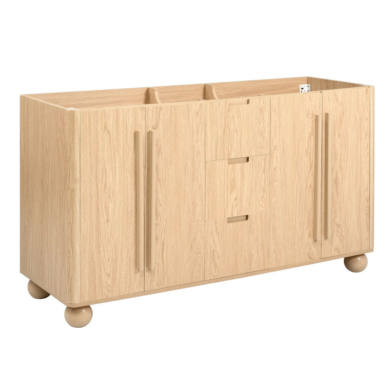 58.3" Bathroom Vanity Cabinet Only with Soft-Close Drawers by HouseOfZazla