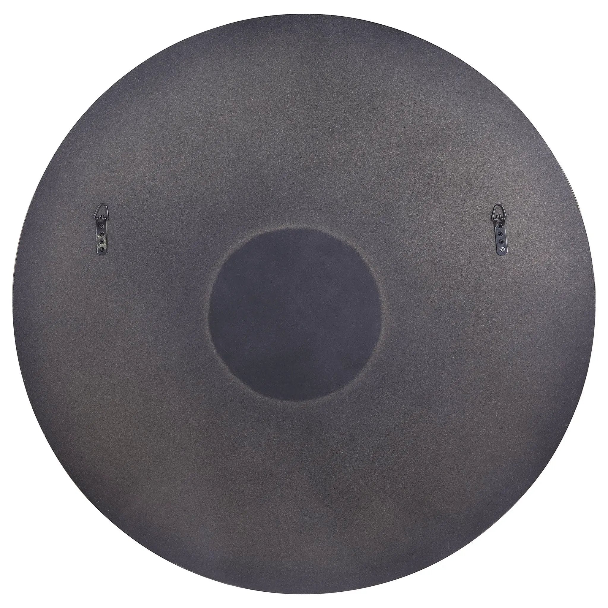 Dorinda 36 x 36 Inch Round Kintsugi Style Wall Mirror Gold by Unique Piece Furniture
