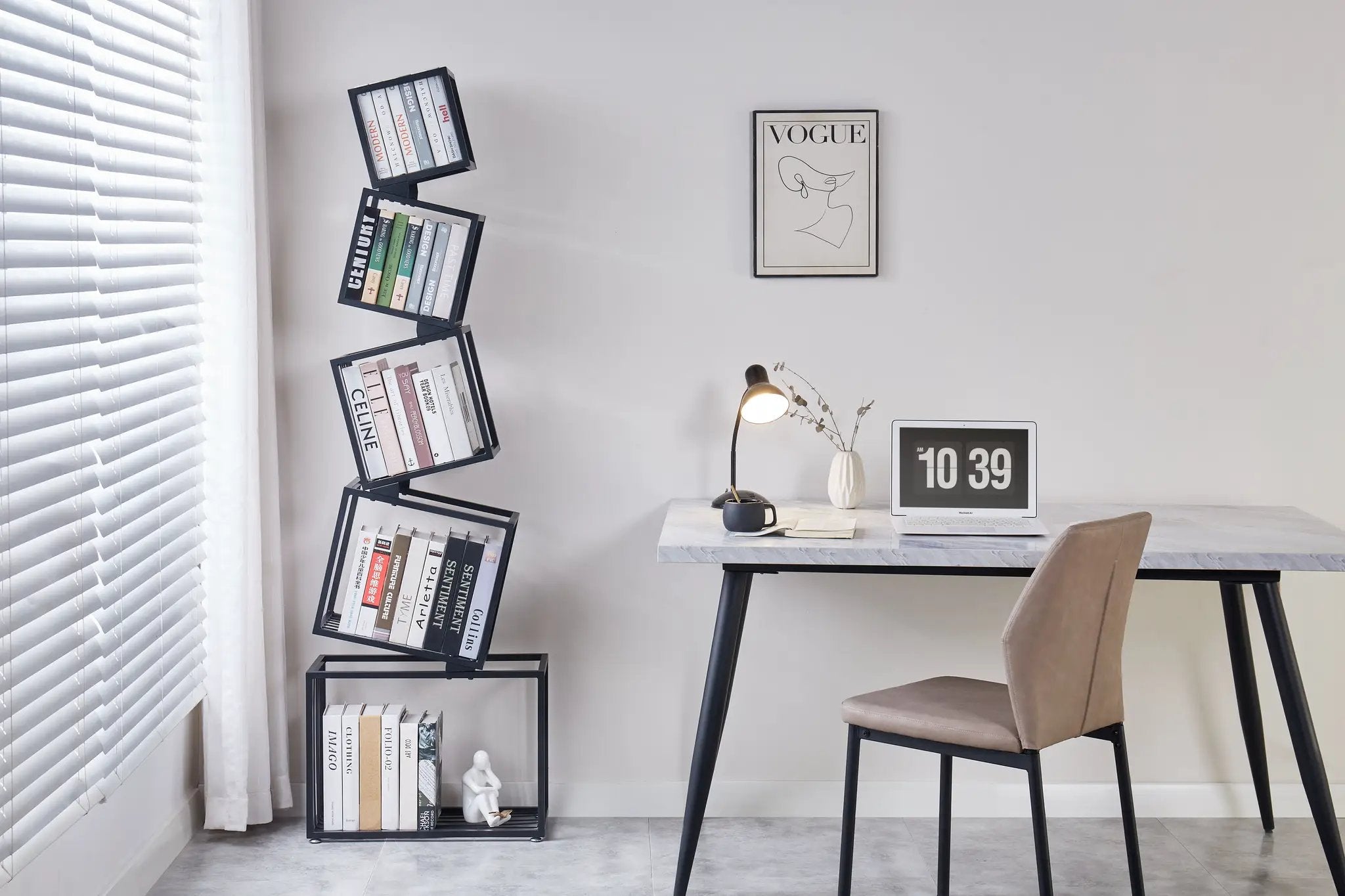 5-Tier Metal Geometric Bookshelf by HouseOfZazla