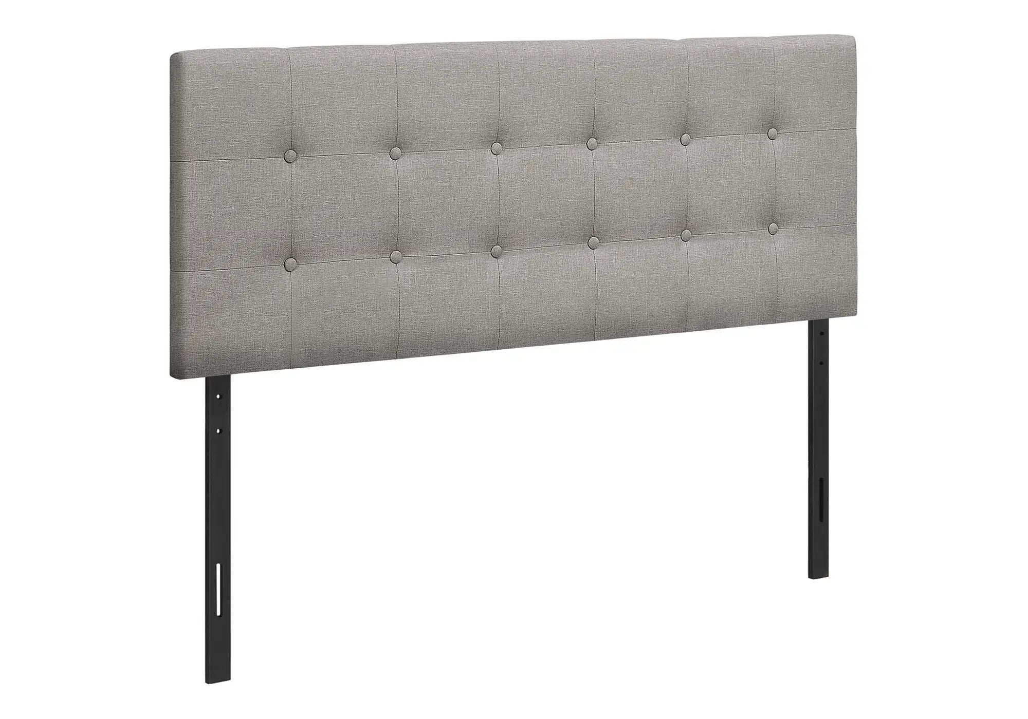 Full Size Upholstered Headboard Only, Transitional - Gray by HouseOfZazla