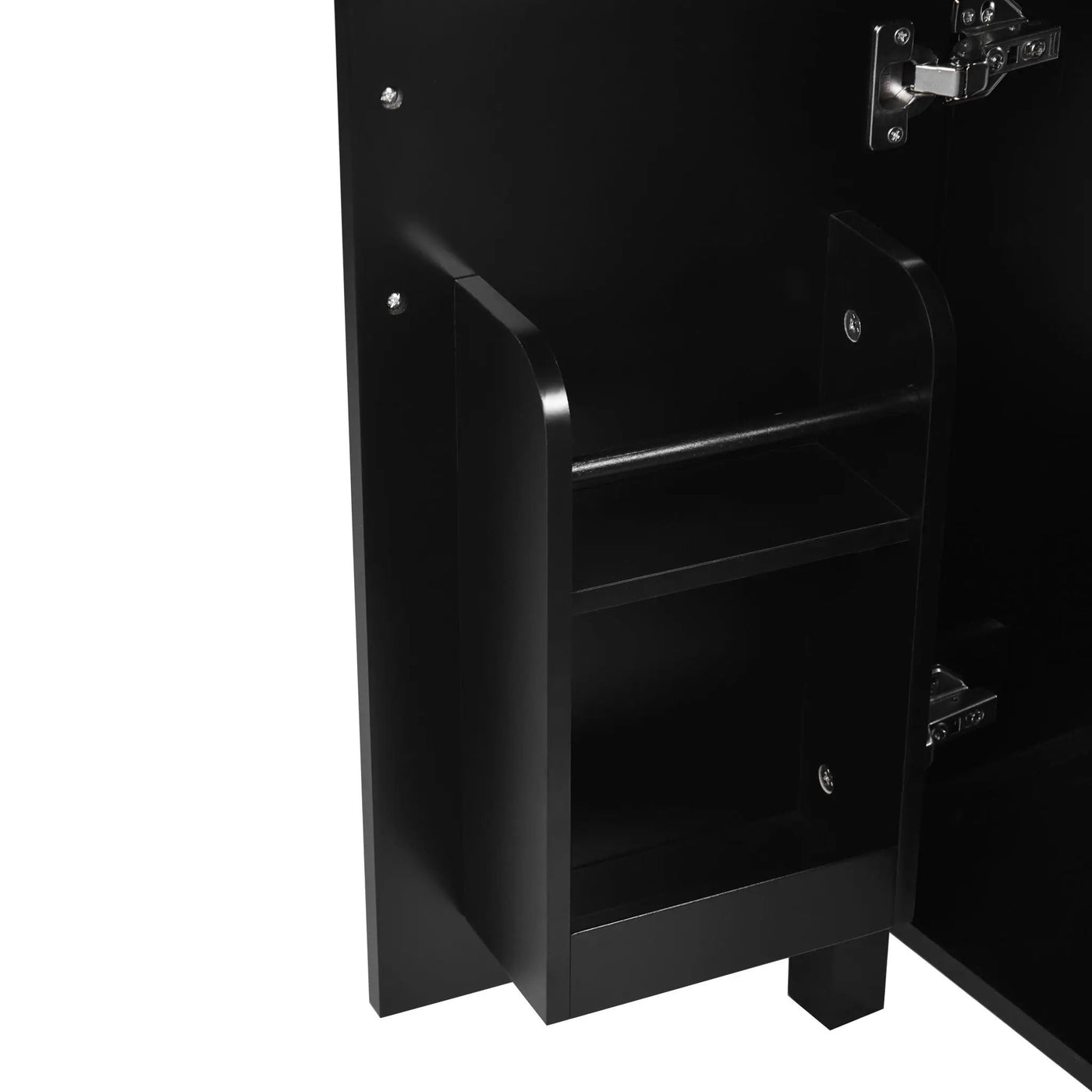 Elegant Bathroom Vanity With Ceramic Sink, Soft Close Doors And Drawers, Double Storage Racks by HouseOfZazla