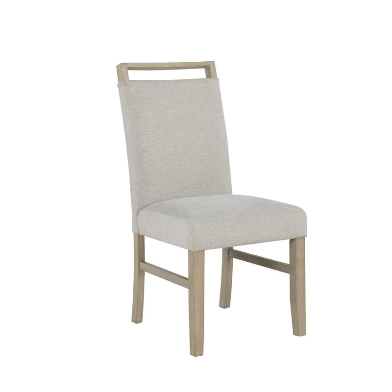Vanilla - Real Marble Dining Table And Chair Set With Upholstery - Beige / Natural by Unique Piece Furniture