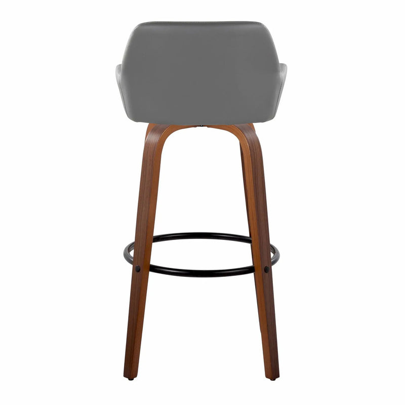 Daniella - Contemporary Fixed Height, Barstool & Swivel And Round Footrest (Set of 2) by Unique Piece Furniture