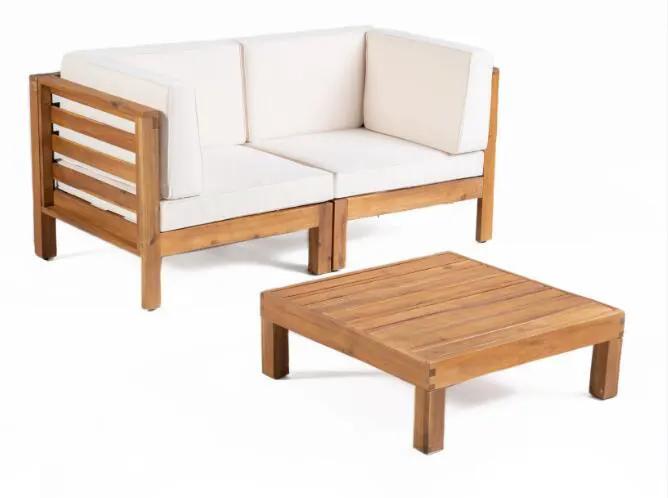 Oana - 3 Piece Loveseat Set With Coffee Table by HouseOfZazla