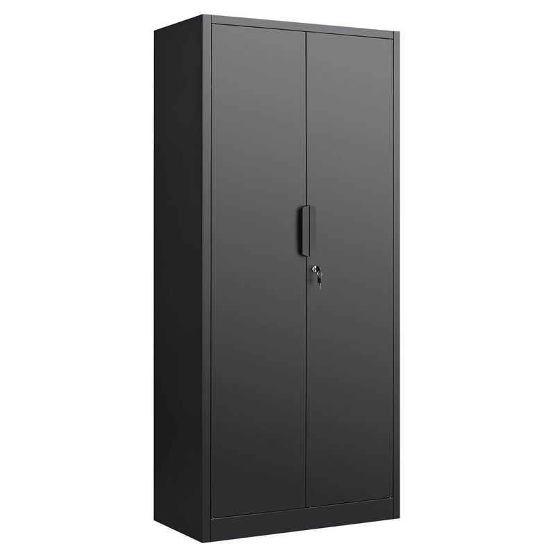2 Door File Cabinet With Lock, 4 Adjustable Shelves, Heavy-Duty by HouseOfZazla
