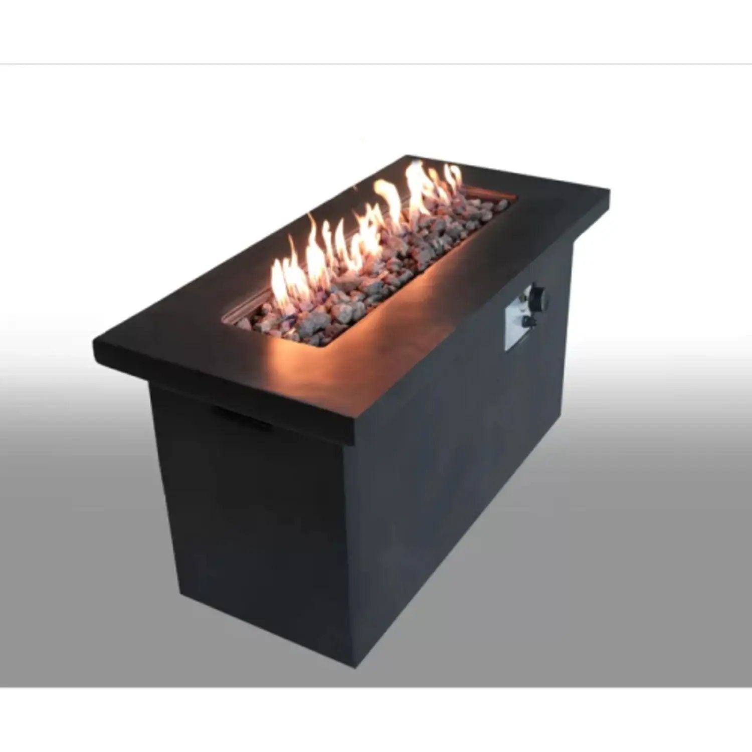 Propane / Natural Gas Outdoor Fire Pit Table - Charcoal by Unique Piece Furniture