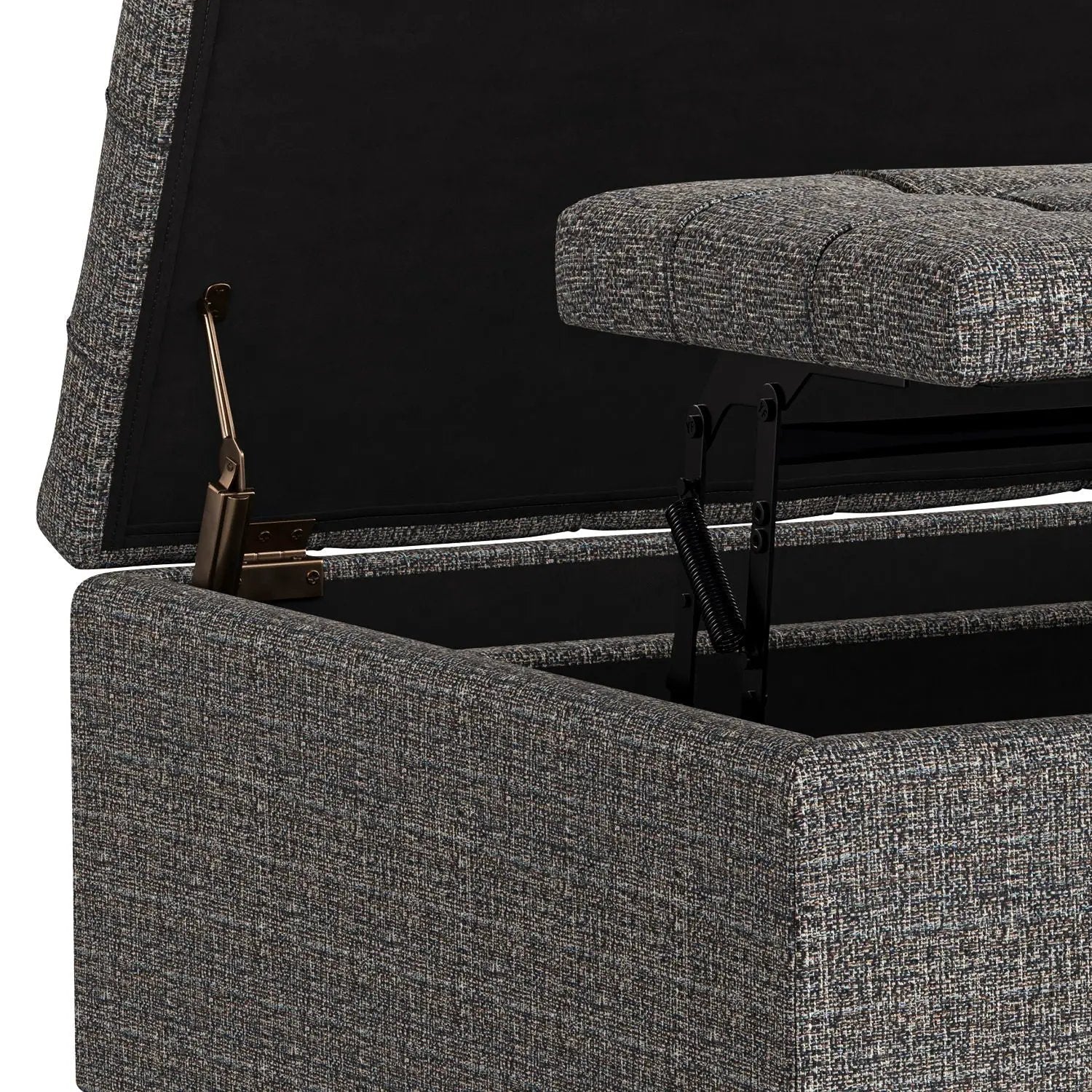 Harrison - Upholstered Coffee Table Storage Ottoman by HouseOfZazla