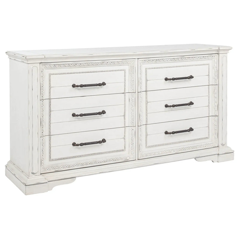 McKinney 5-piece Eastern King Bedroom Set Vintage White by Unique Piece Furniture