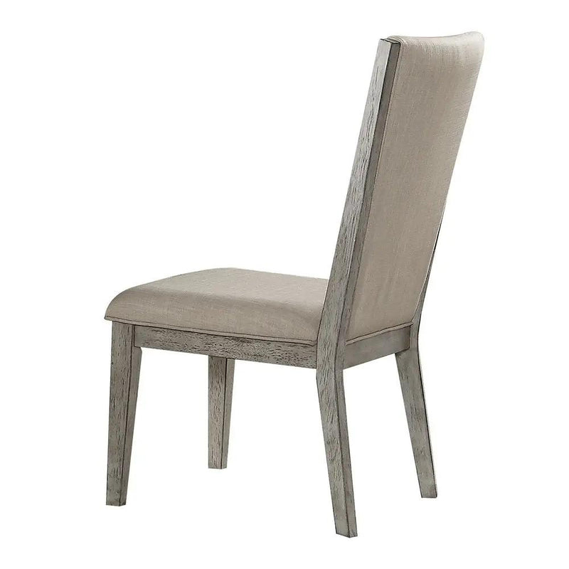 Rocky - Side Chair (Set of 2) - Fabric & Gray Oak by Unique Piece Furniture