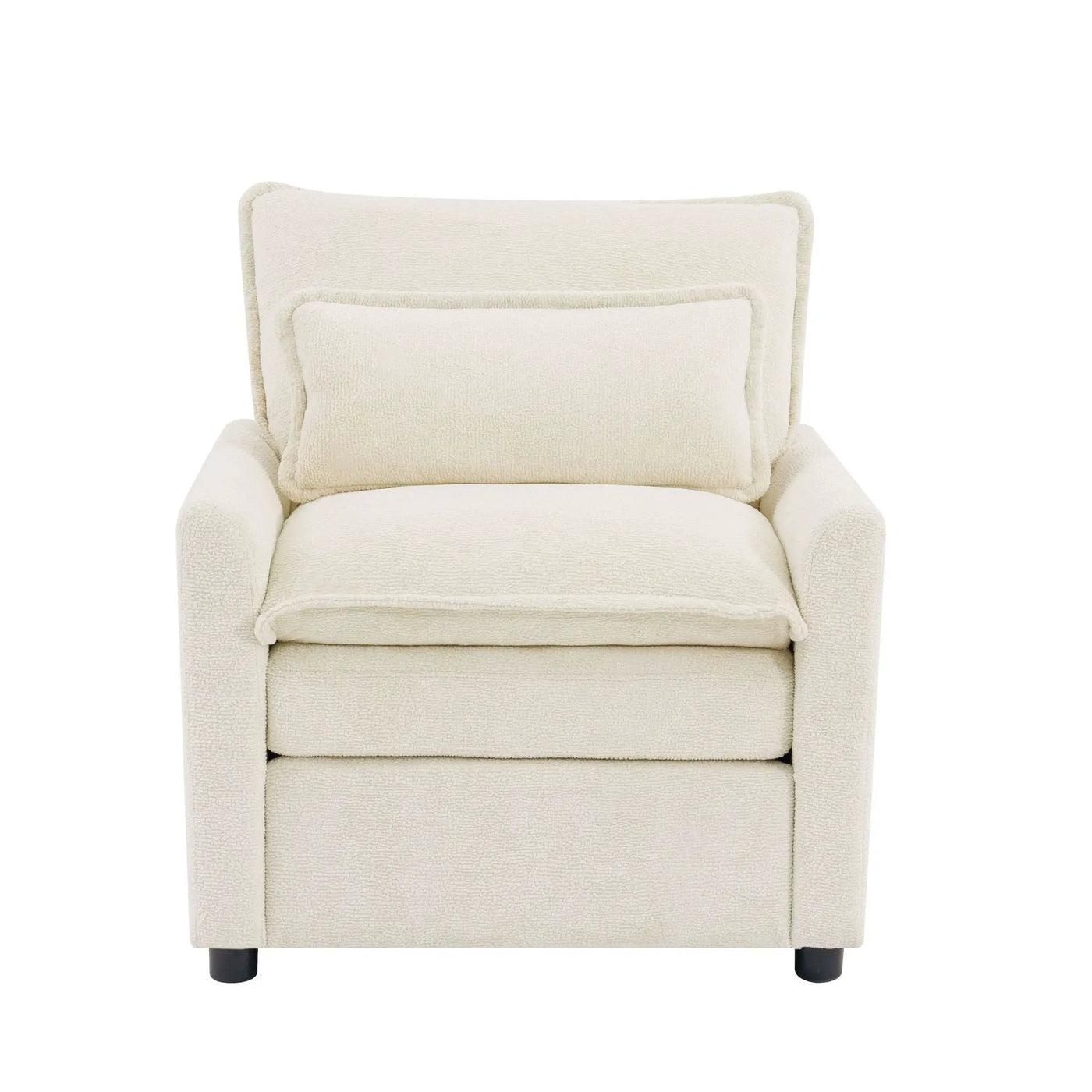 Modern Single Seat Accent Chair With Side Storage Pockets by HouseOfZazla