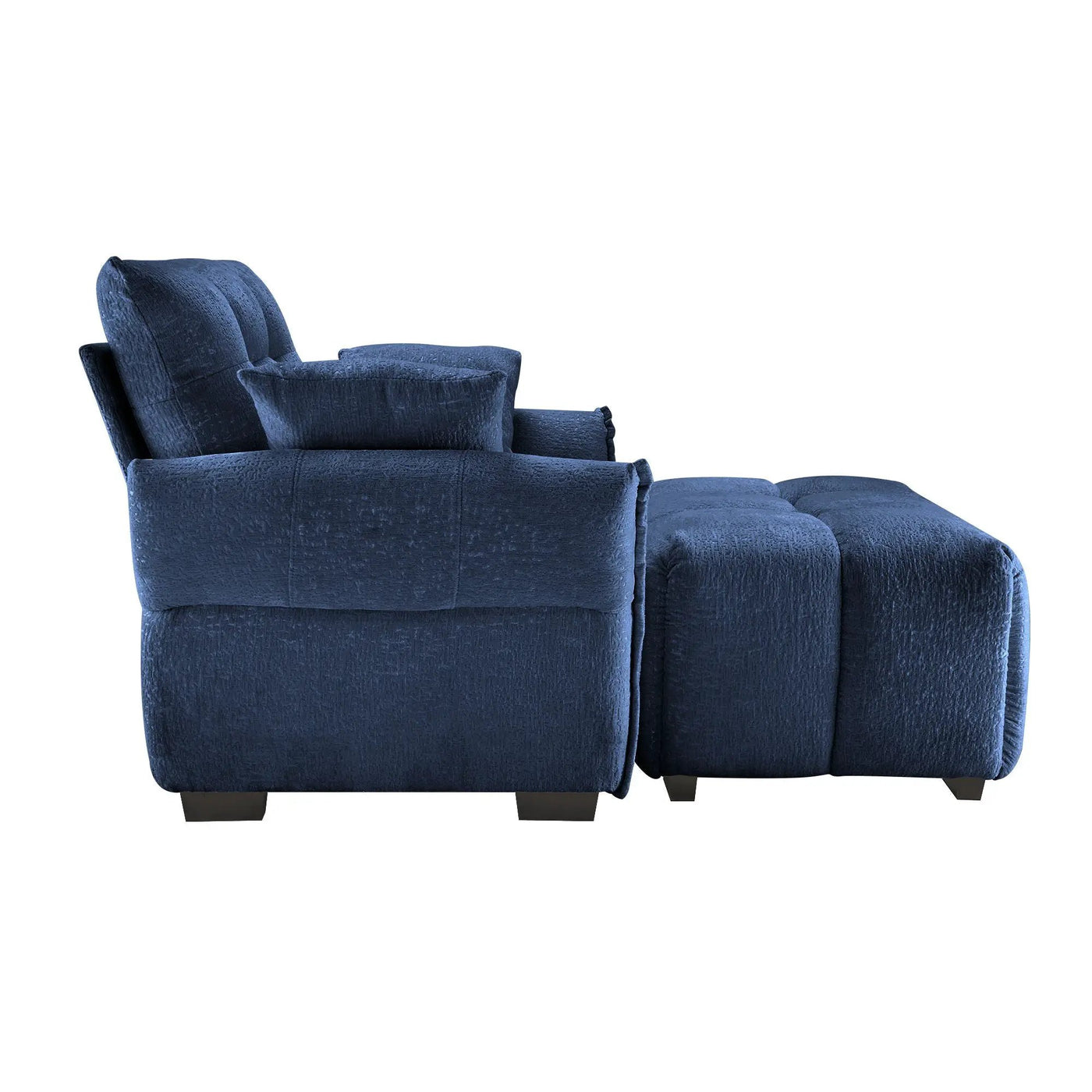 Ergonomic Single Seater Sofa With Ottoman, High Resilience Support Cushions by Unique Piece Furniture