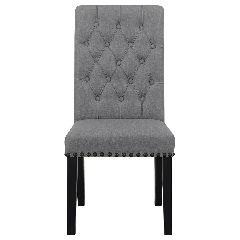Tufted Rolled Backrest Side Chairs (Set of 2)