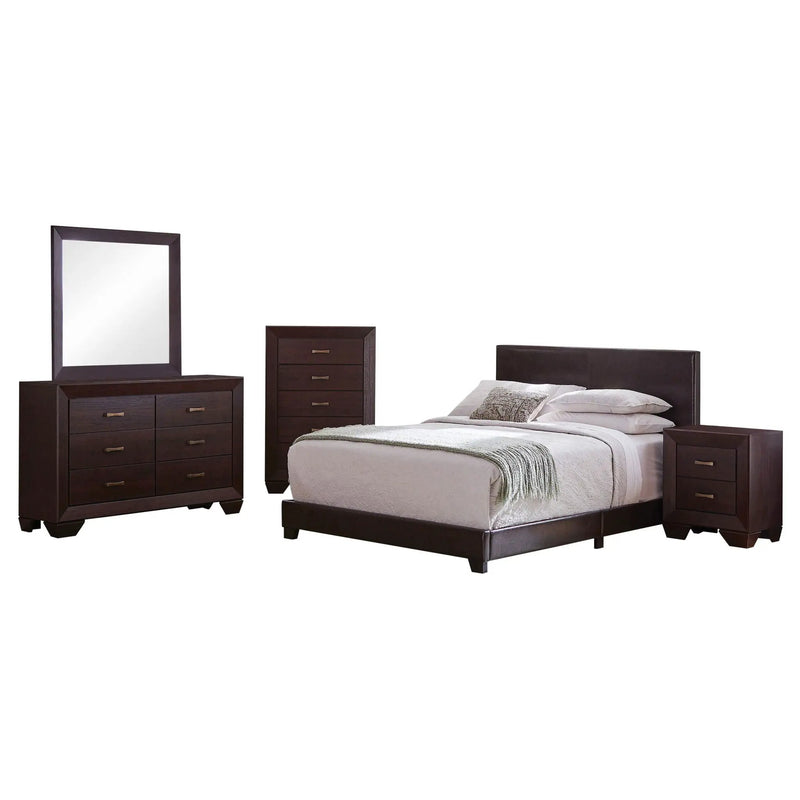 Dorian 5-piece Queen Bedroom Set Dark Cocoa by Unique Piece Furniture