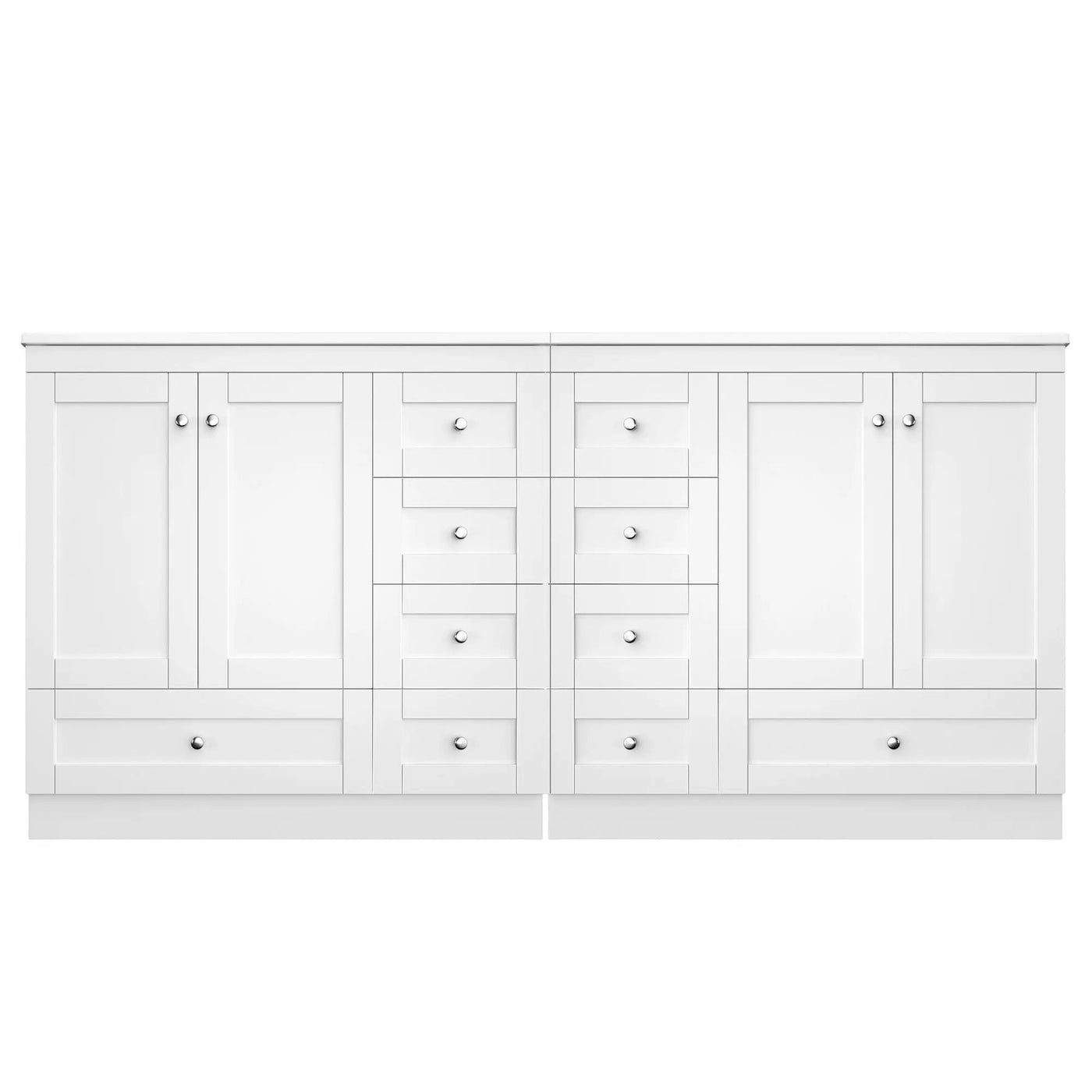 Shaker Free Standing Bathroom Vanity Cabinet & Sink, Soft Close Drawers, Soft Close Doors by Unique Piece Furniture