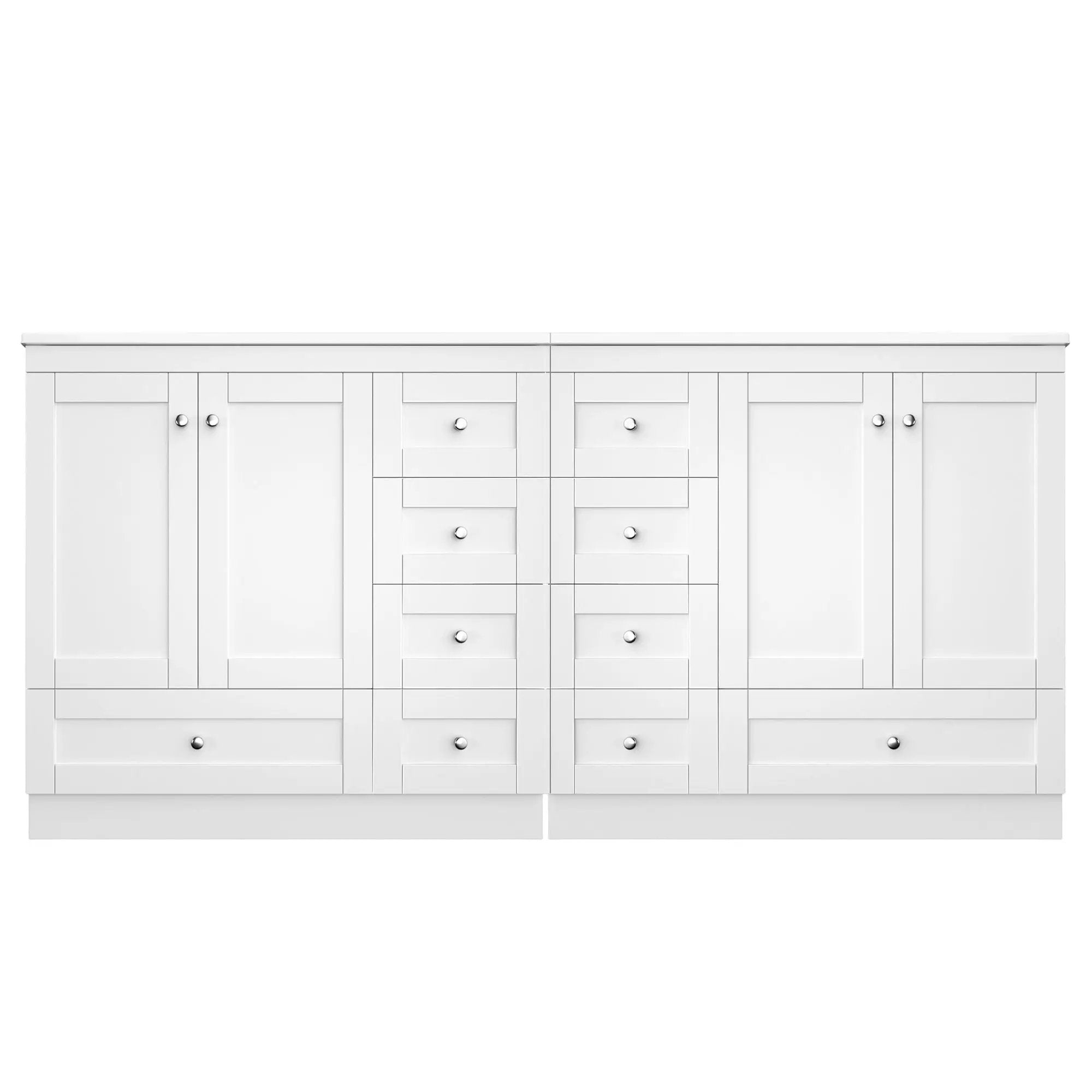Shaker Free Standing Bathroom Vanity Cabinet & Sink, Soft Close Drawers, Soft Close Doors by Unique Piece Furniture