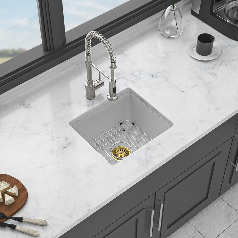 Modern Quartz Kitchen Sink Undermount Granite Composite by HouseOfZazla