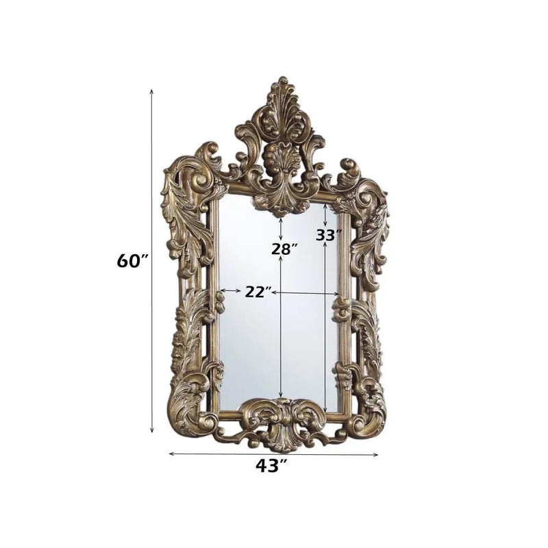 Constantine - Mirror - Brown & Gold by Unique Piece Furniture