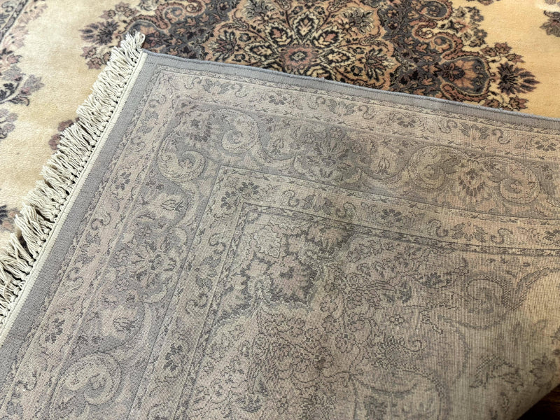 Belgium Power Loomed Wool Rug 6.9 x 9.6, Vintage Oriental Carpet by Jewel Rugs