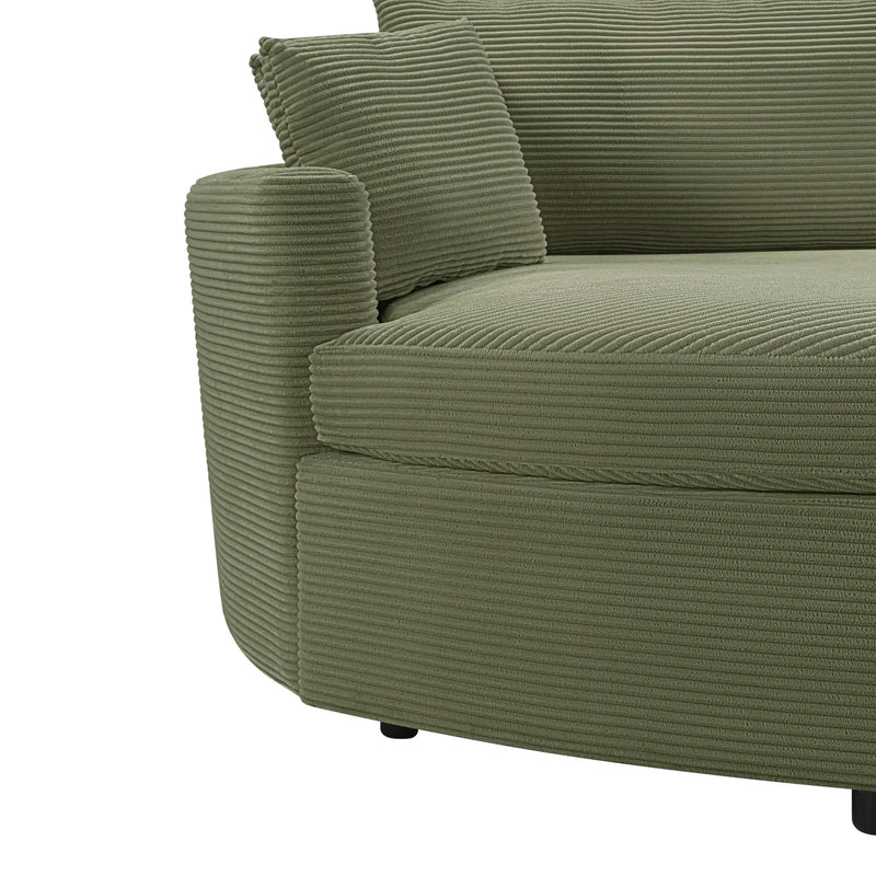 Oversized Double Chaise Lounge Sofa With USB Ports