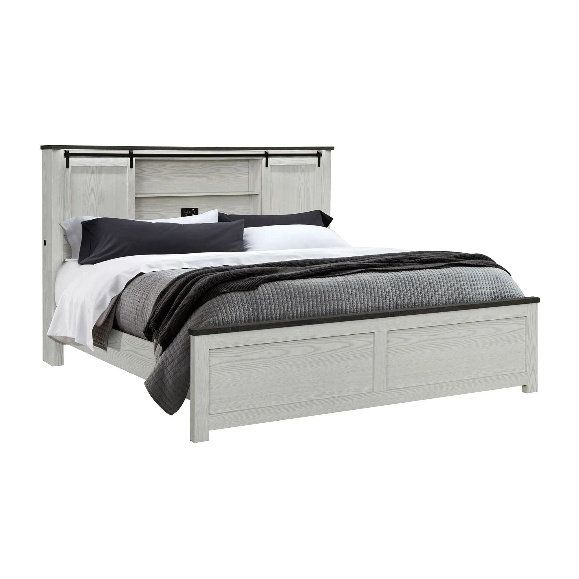 Avery - Bed With Bookcase Headboard by Unique Piece Furniture