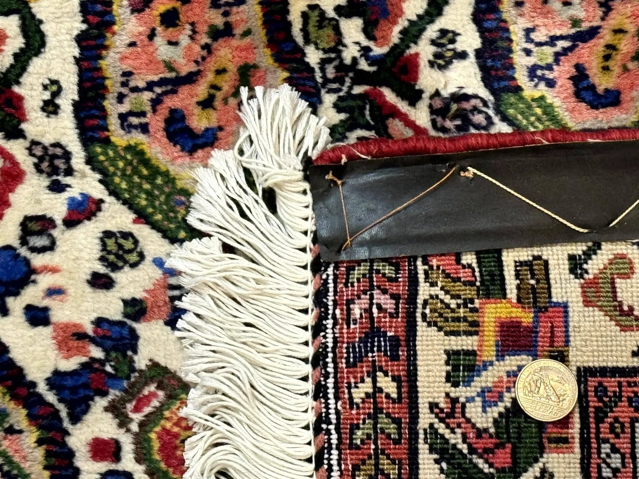 Persian Kurdish Rug 8x11, Repeated Allover Boteh Paisley Design, Bird Pictorials, Rare Antique Sannadaji Carpet by Jewel Rugs