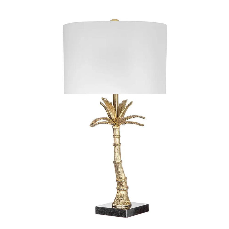 D16x31' Leaf Lamp with Marble Base Gold by HouseOfZazla