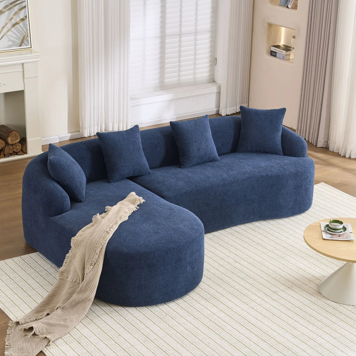 Combined Sofa With 4 Pillows by Unique Piece Furniture