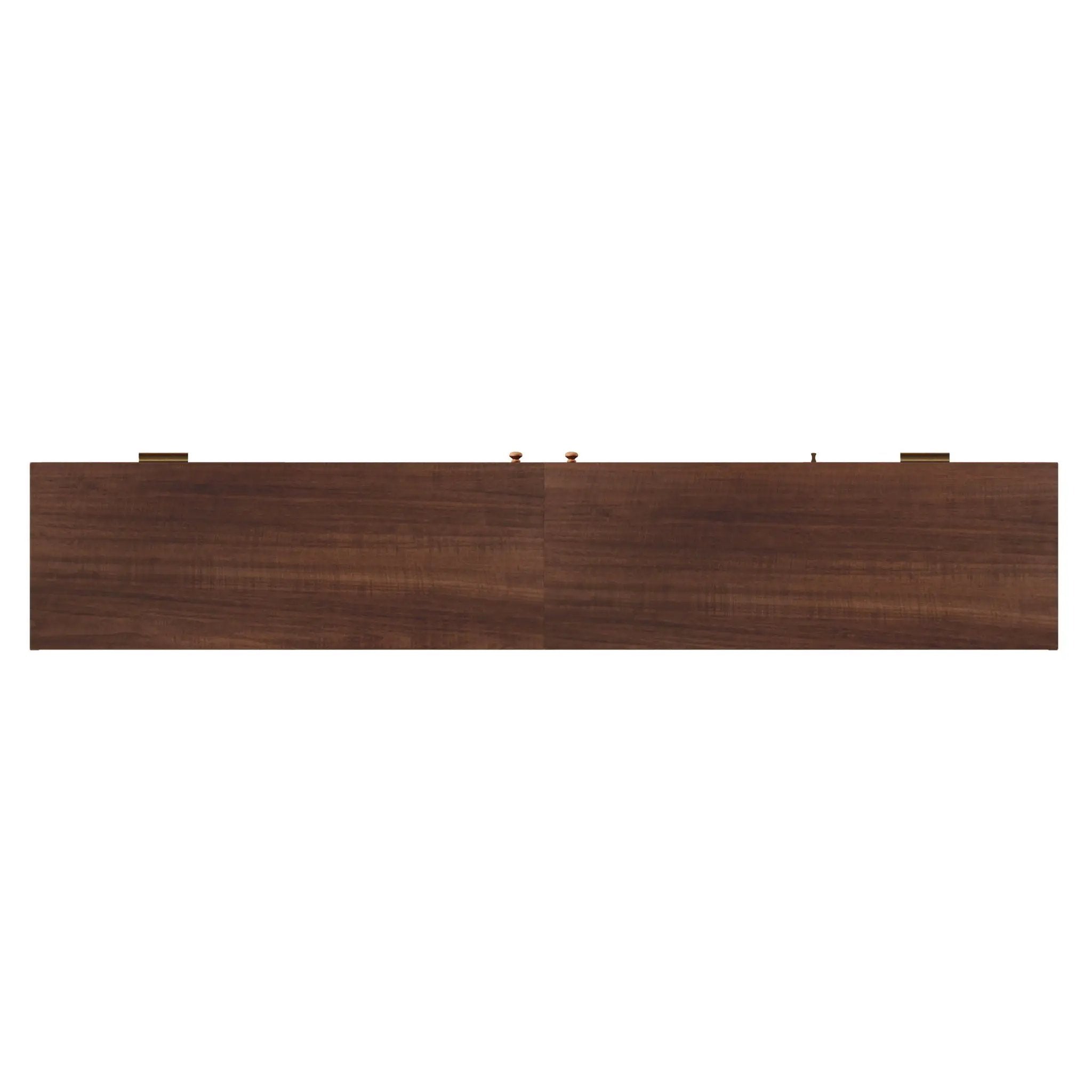 TV Stand For TVs Up To 90", Media Console With App Controlled LED Lights, 2 Drawers & Door Storage - Dark Brown by HouseOfZazla