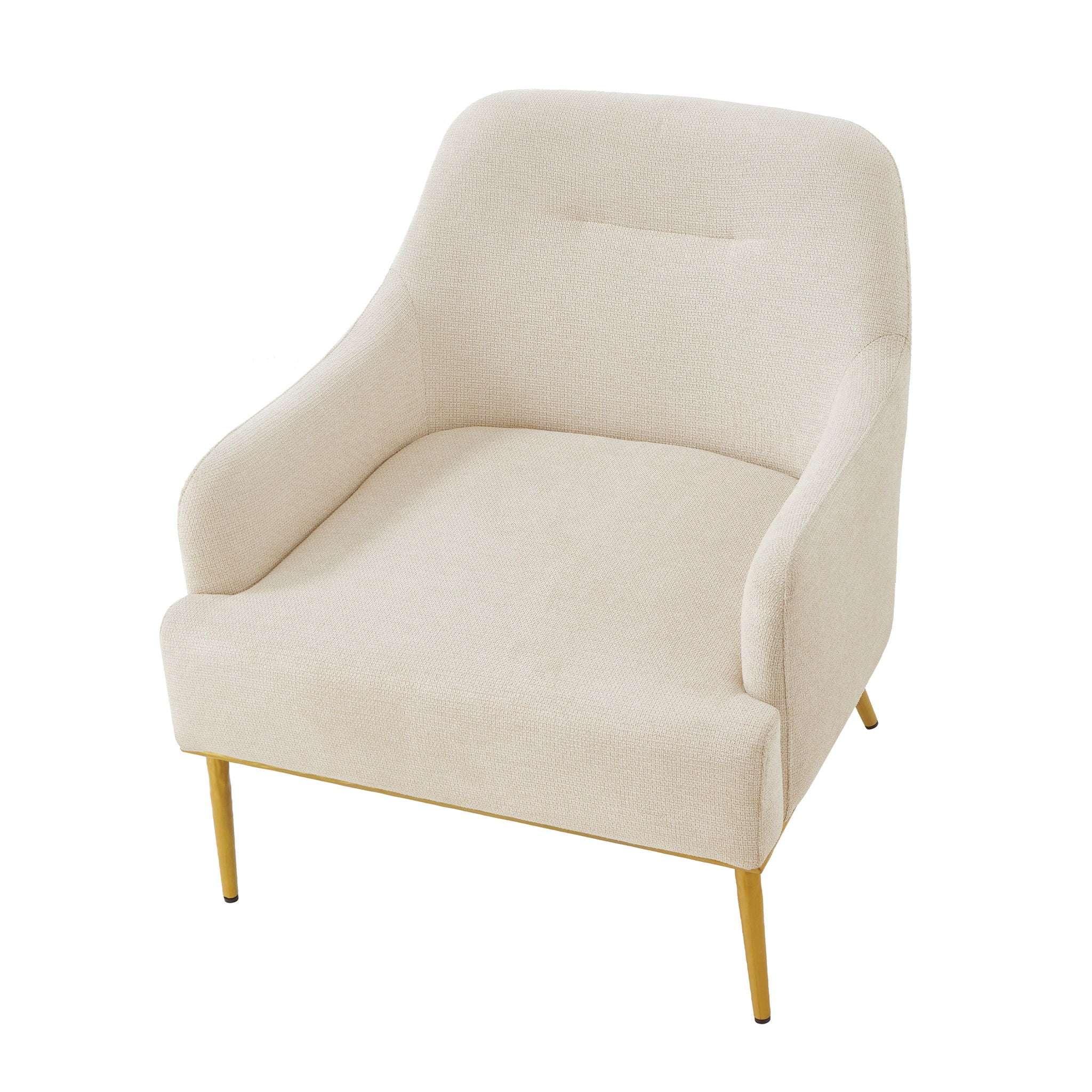 Modern Elegance Accent Chair With Curved Backrest by HouseOfZazla
