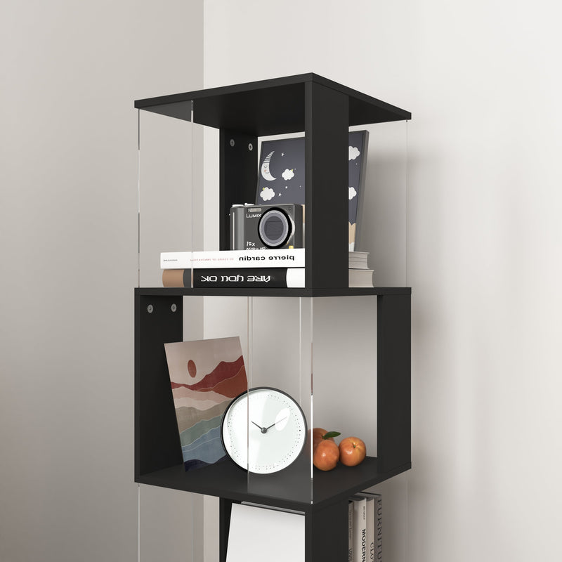 360° Rotating Bookshelf with Acrylic Plate by HouseOfZazla