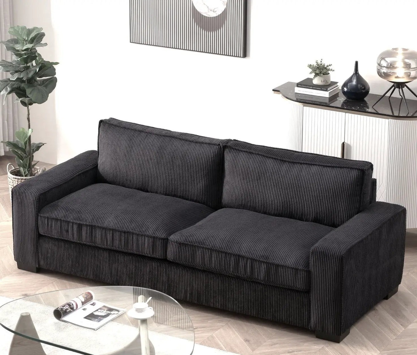Luxe - Sofa With Sleek Design, Spacious And Comfortable 3 Seater Couch by Unique Piece Furniture