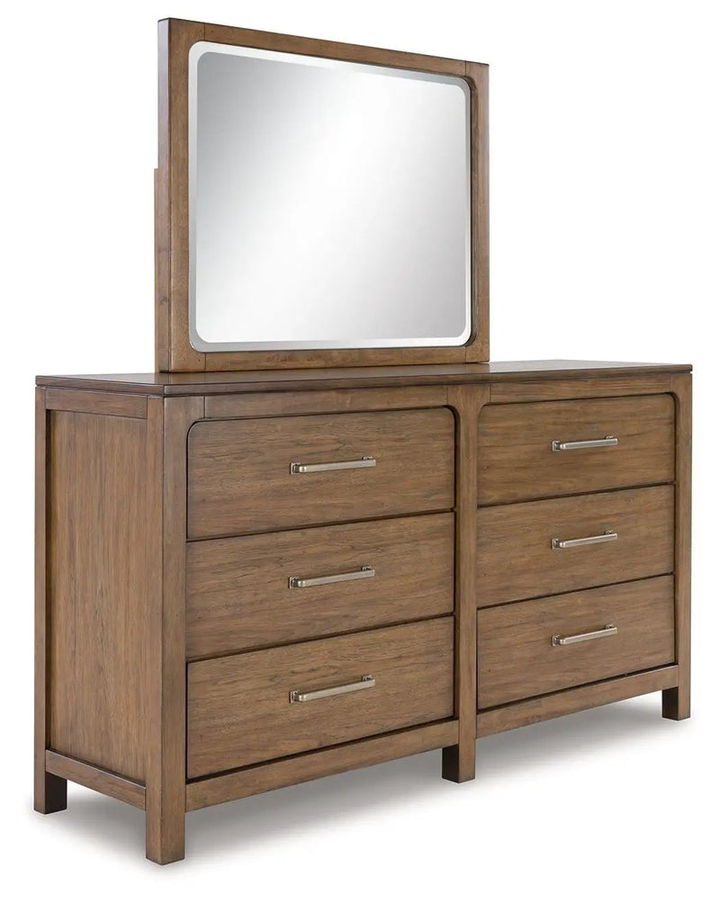 Cabalynn - Dresser And Mirror - Light Brown by Unique Piece Furniture