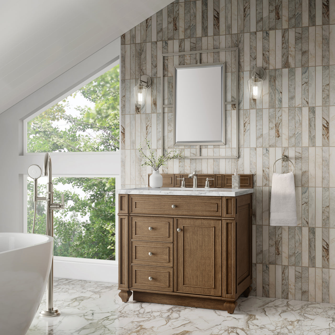 James Martin Bristol 36" Single Bathroom Vanity, Saddle Brown, view 28