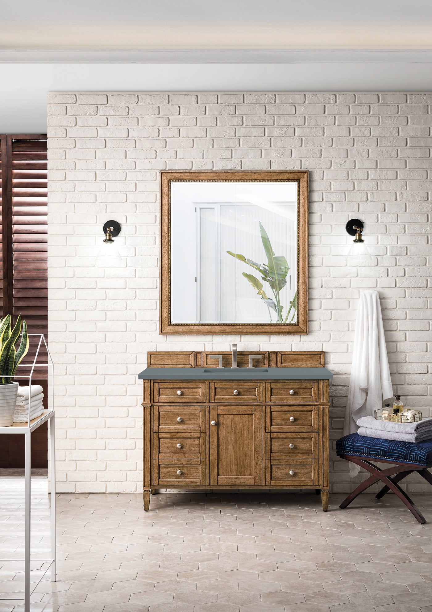 James Martin Brittany 48" Single Bathroom Vanity, Saddle Brown, view 21