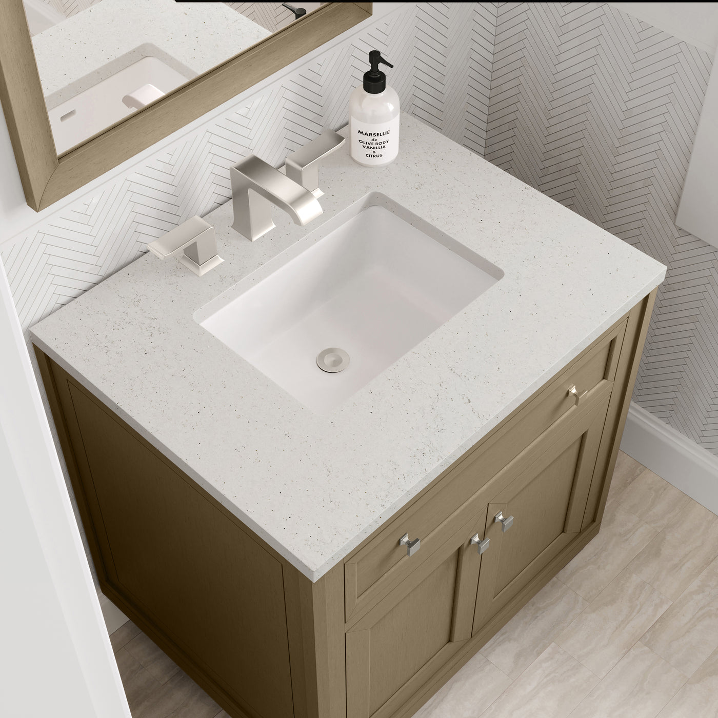 James Martin Chicago 30" Single Bathroom Vanity, Walnut Whisper, view 36