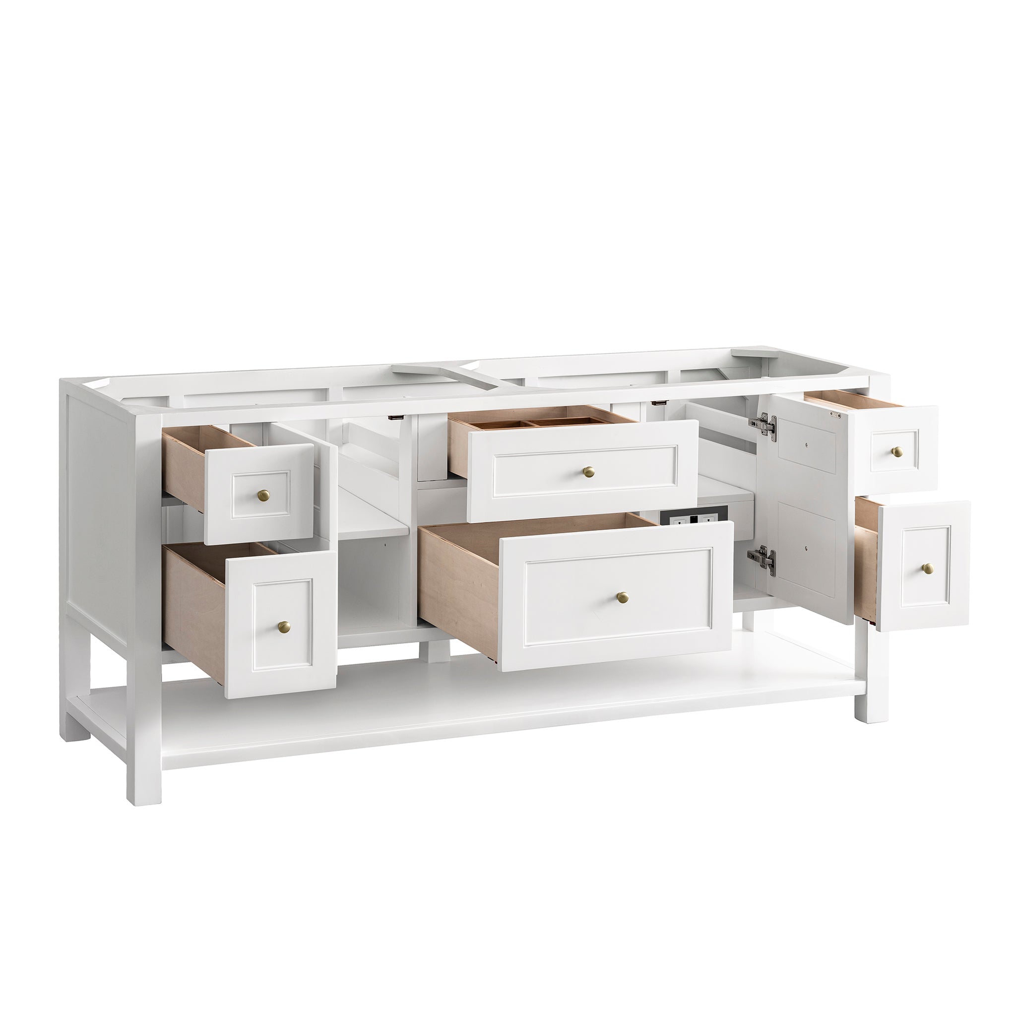 James Martin Breckenridge 72" Double Bathroom Vanity, Bright White, view 24