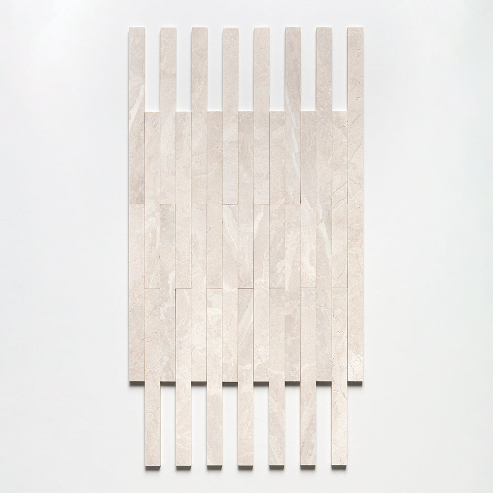 Diana Royal Fine Textured Plank Marble Tiles 1 9/16x18 Marble Fine Textured 4x24 Tiles — 3