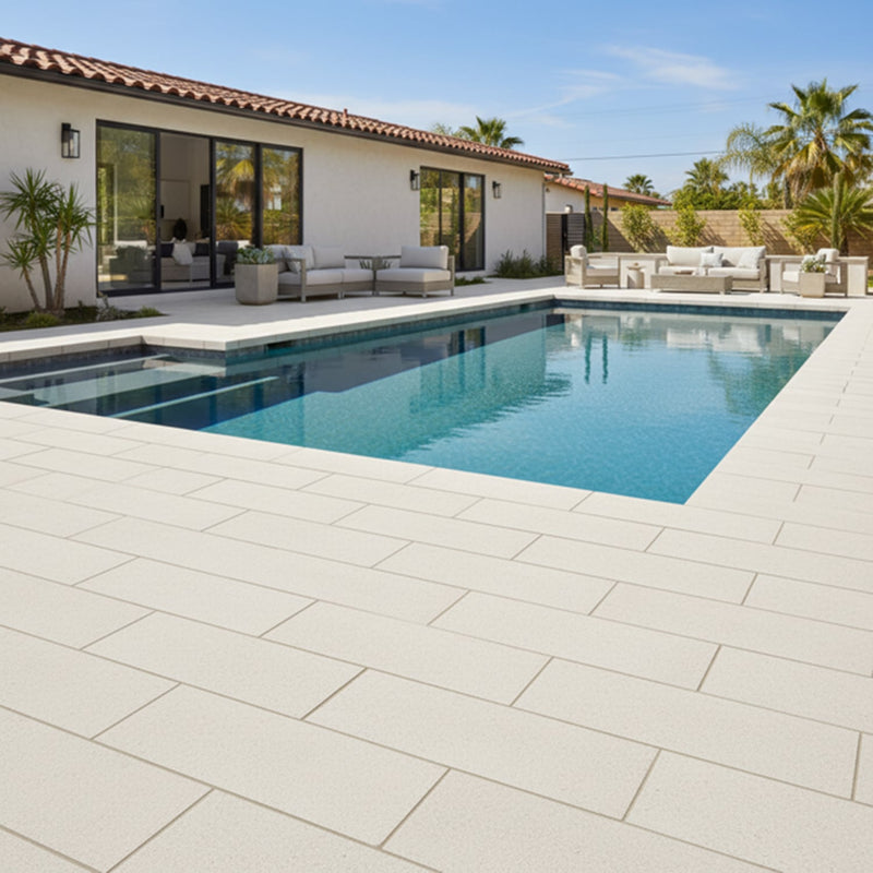 Royal Beige Textured Marble Pavers 8x12 Marble Textured 12x12 Pavers — 2