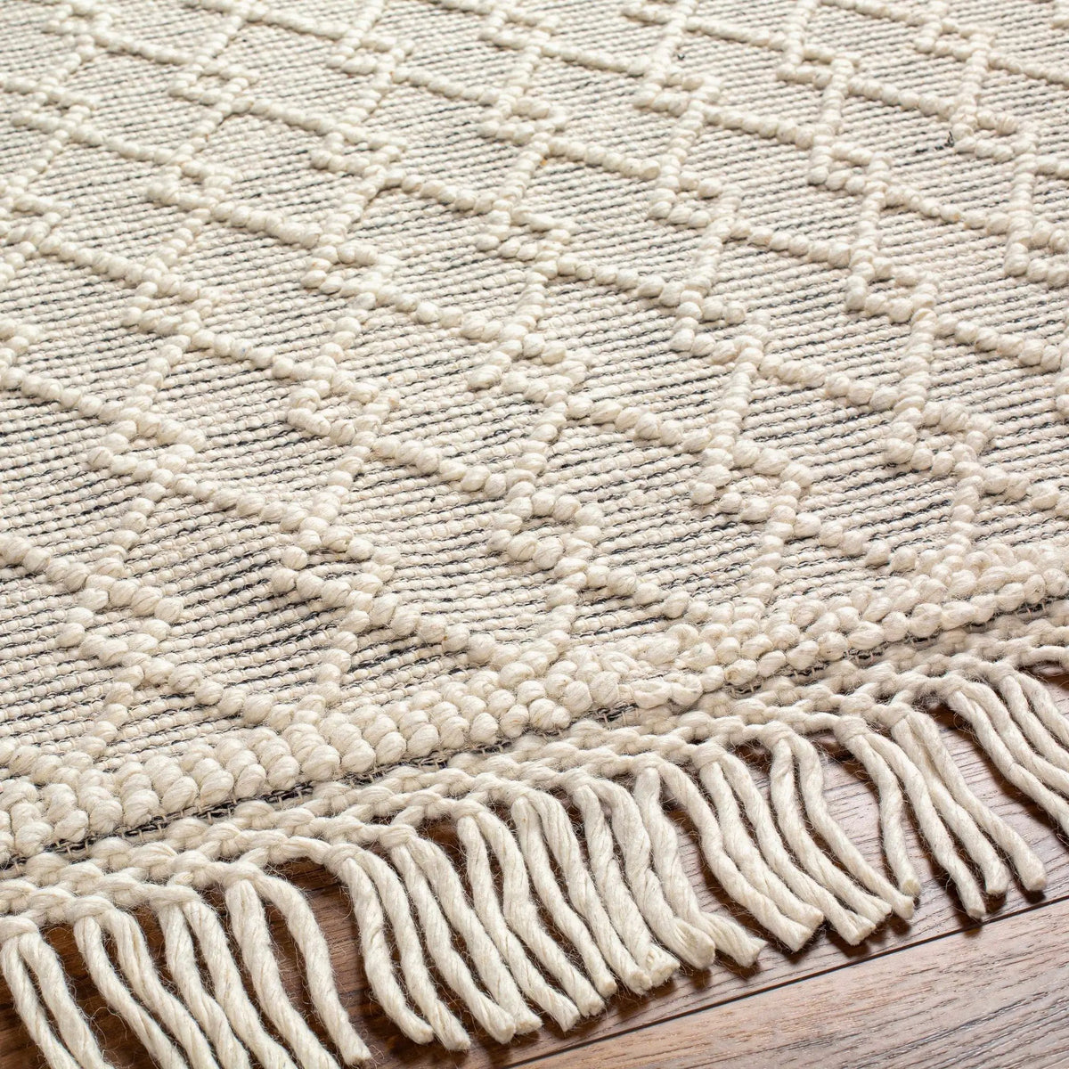 Diata Wool Rug with Tassels - Clearance, photo 7 of 10