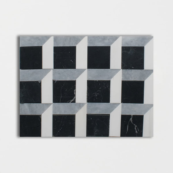 Diferente Polished Marble Mosaics 12x12