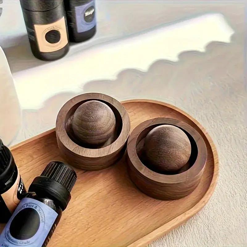 Diffusers - Natural Wooden Round Set by House Of Avana