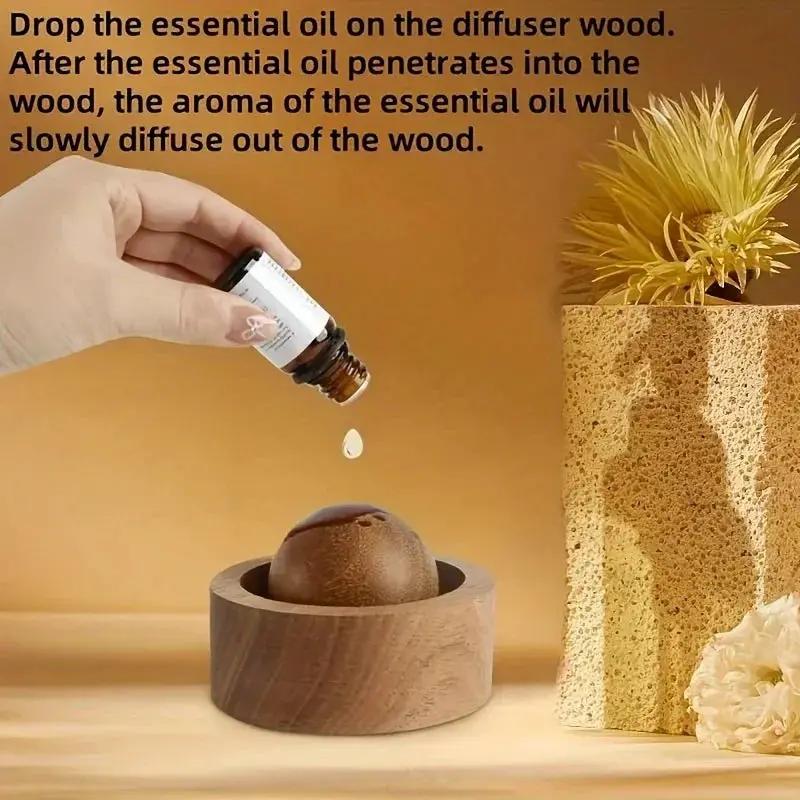 Diffusers - Natural Wooden Round Set by House Of Avana