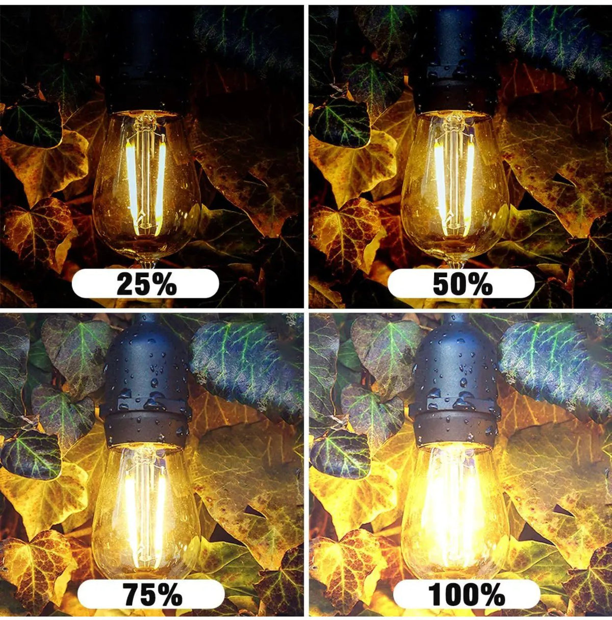 Dimmer with Remote for Our Ambience Pro LED String Lights - Commercial Grade Dimmer Rated at 150 Watts by Outdoor Solar Outlet
