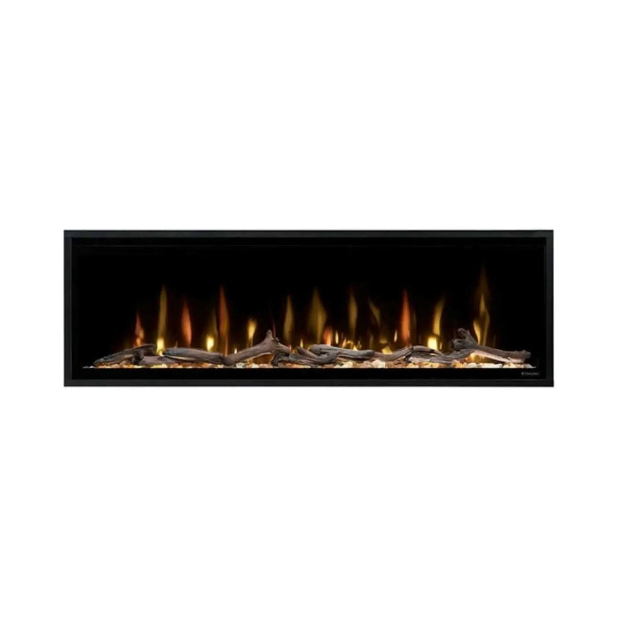 Dimplex Ignite Evolve Built-In Frosted Tumbled Glass Linear Electric Fireplace With Heat Boost System & Trim Kit (SAK59214) by SAKSBY WHOLESALE